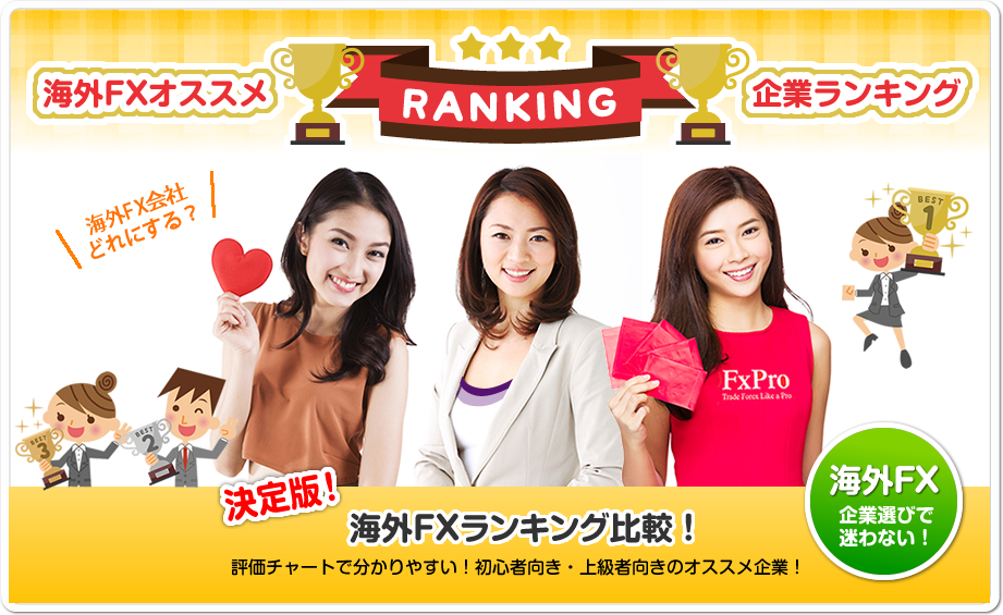 海外FXオススメRANKING企業ランキング 決定版海外FXランキング比較!